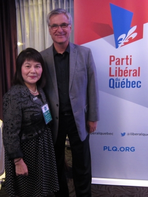 2017 Quebec member of Parliament Jean-Marc. Fornier (right)